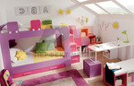 Мебели за децата с 2-етажни легла